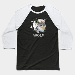 Wolf Lowpoly Baseball T-Shirt